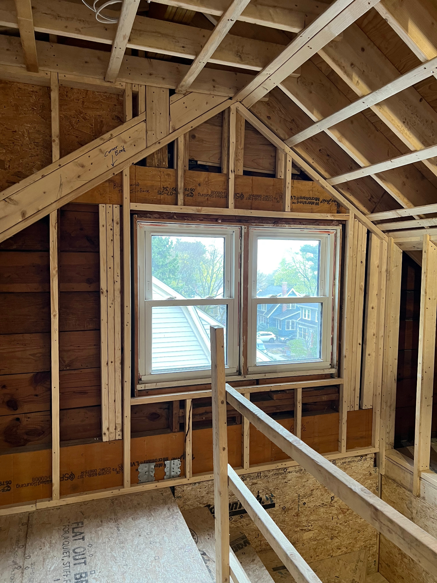 Attic renovation Arlington MA – progress 1