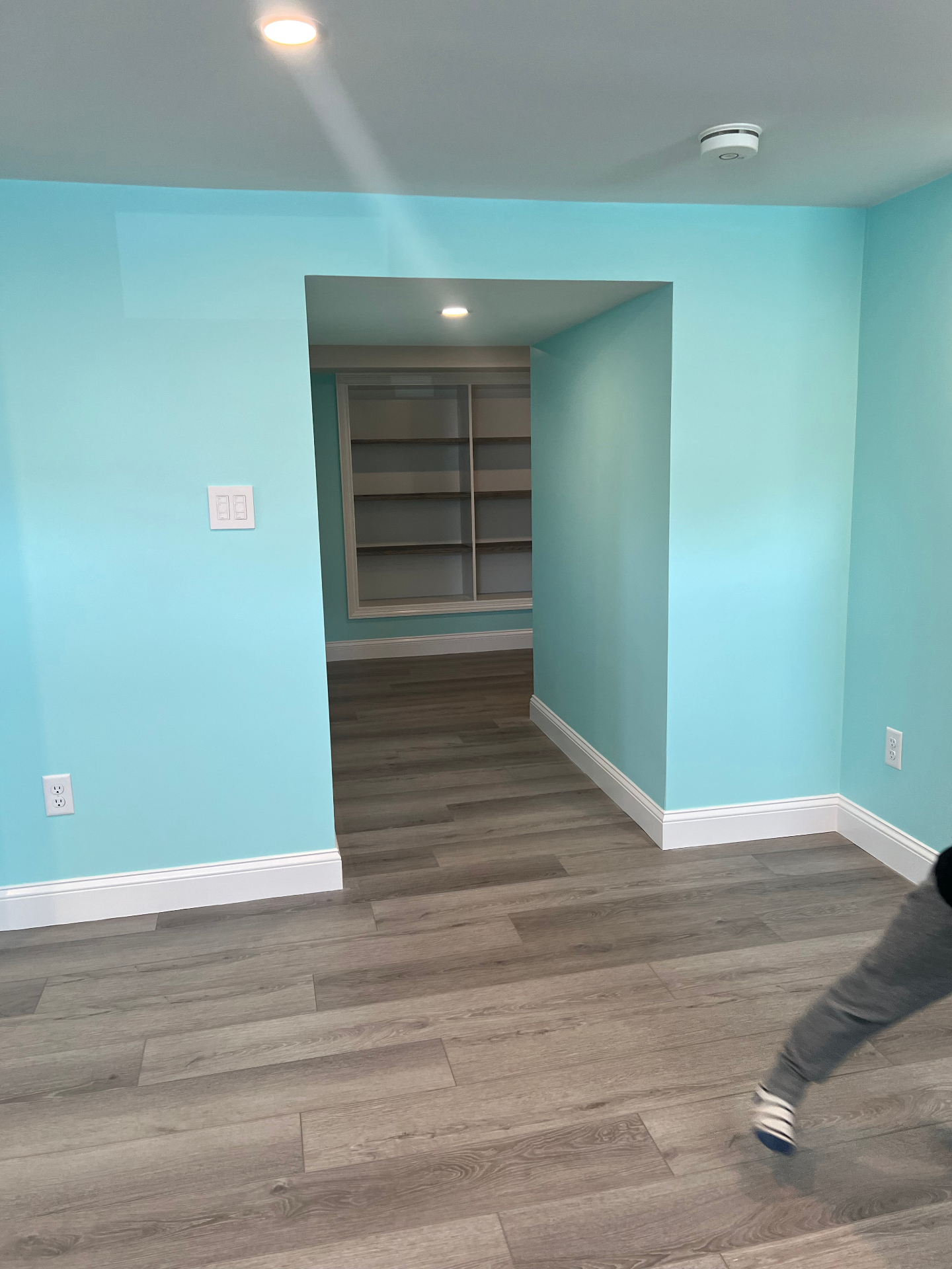 Basement Hallway with Alcove
