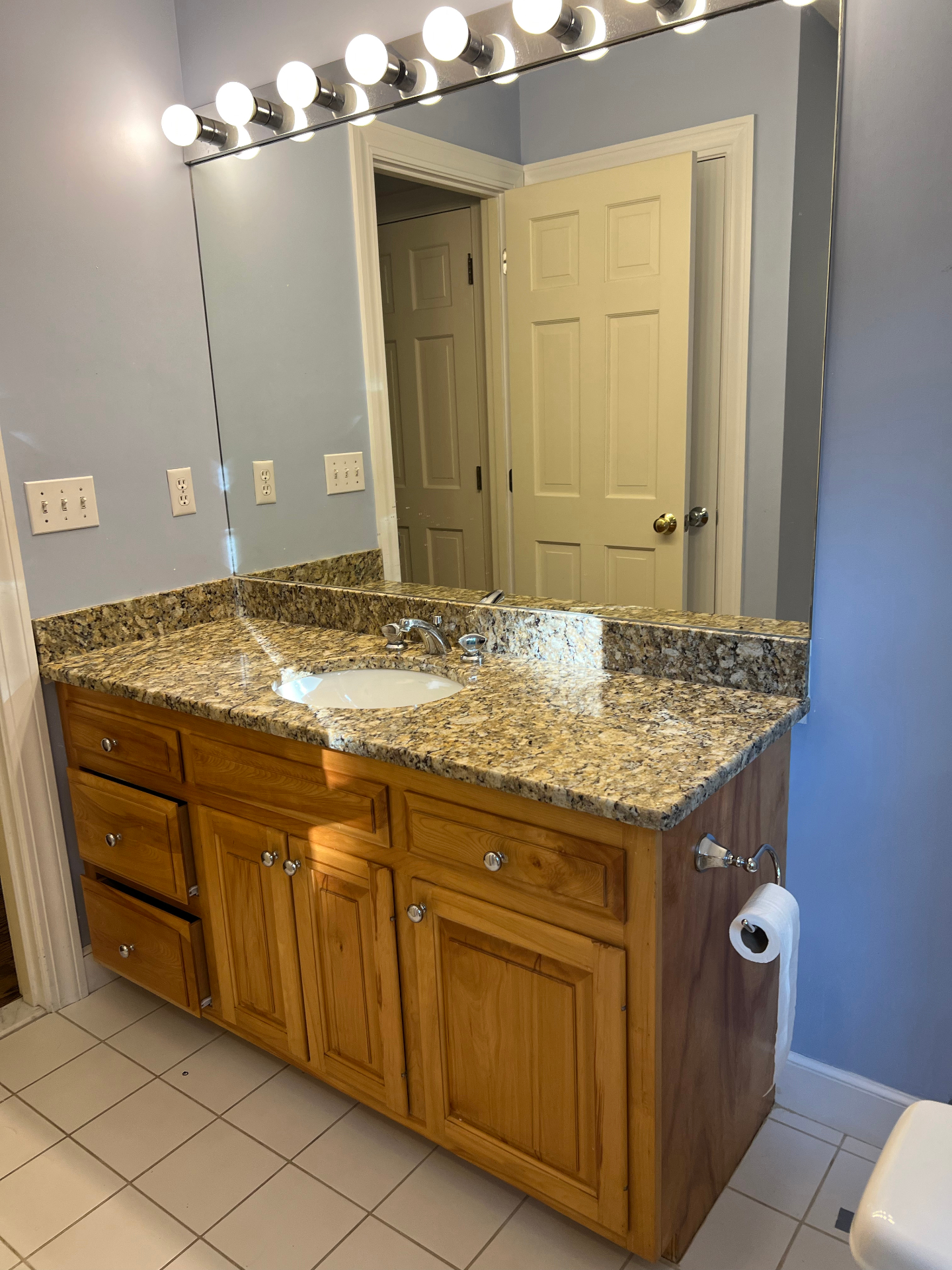 Oak Vanity Detail